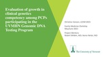 Evaluation of growth in clinical genetics competency among PCPs participating in the UVMHN Genomic DNA Testing Program by Christina Hansen