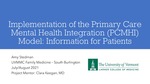 Implementation of the Primary Care Mental Health Integration (PCMHI) Model: Information for Patients