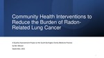 Community Health Interventions to Reduce the Burden of Radon-Related Lung Cancer by Benjamin Weaver
