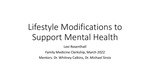 Lifestyle Modifications to Support Mental Health by Alexa W. Rosenthall