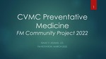 Preventive Medicine Screening Measures by Isaac Adams