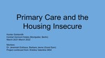 Primary Care and The Housing Insecure in Central Vermont by Hunter Goldsmith