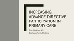 Increasing Advance Directive Participation in Primary Care by Rhys Niedecker