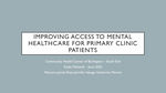 Improving Access to Mental Healthcare for Primary Care Patients by Kaela Mohardt