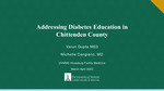 Addressing Diabetes Education in Chittenden County by Varun Gupta