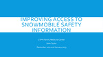 Improving Access to Snowmobiling Safety Information