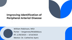 Improving Identification of Peripheral Arterial Disease In the Outpatient Setting