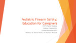 Pediatric Firearm Safety: Education for Caregivers by Brittney Palermo