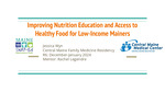 Improving Nutrition Education and Access to Healthy Food for Low-Income Mainers