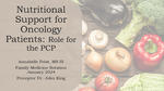 Nutritional Support for Oncology Patients: Role for the PCP