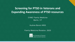 Screening for PTSD in Veterans and Expanding Awareness of PTSD Resources by Audree S. Baroni and Bradford Clark