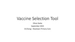 Evaluation of a Vaccine Selection Tool in a Primary Care Clinic