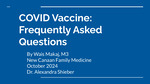 Addressing Covid Vaccine Frequently Asked Questions: New Canaan, CT