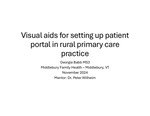 Visual aids for setting up patient portal in rural primary care practice