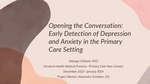 Opening the Conversation: Early Detection of Depression and Anxiety in the Primary Care Setting by Adaugo Chikezie