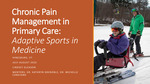 Chronic Pain Management in Primary Care: Adaptive Sports in Medicine