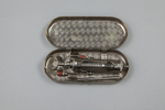 Cased Hypodermic syringe with Barker's canula and Luer slip